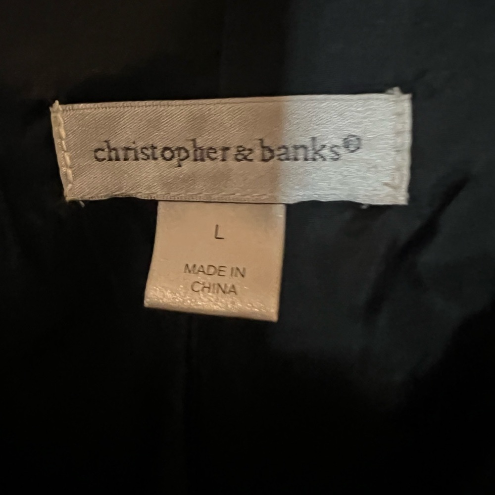 Christopher & Banks Black and Gray Plaid Blazer - Picture 2 of 3